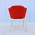 Contemporary Modern EOOS for Coalesse Capa Stackable Red Guest Chair 14 thumbnail