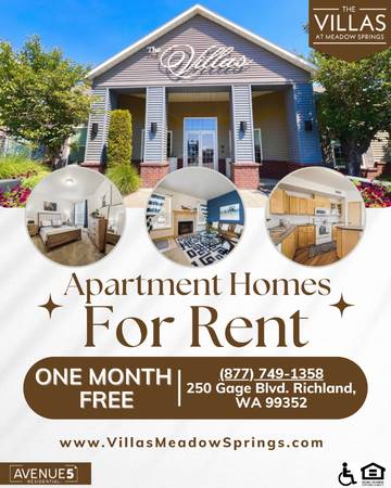 $1,675 / 2br - 1186ft2 - ONE MONTH FREE BEAUTIFUL APAPRTMENT HOME WITH 2 BED, 2 BATH LAYOUT! (250 Gage Blvd, Richland, WA)63878912240003120