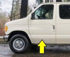WANTED 1996 ECONOLINE VAN DRIVER DOOR COMPLETE READY TO BOLT ON 1