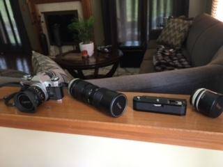 canon ae1 camera and vivitar lenses and case 1