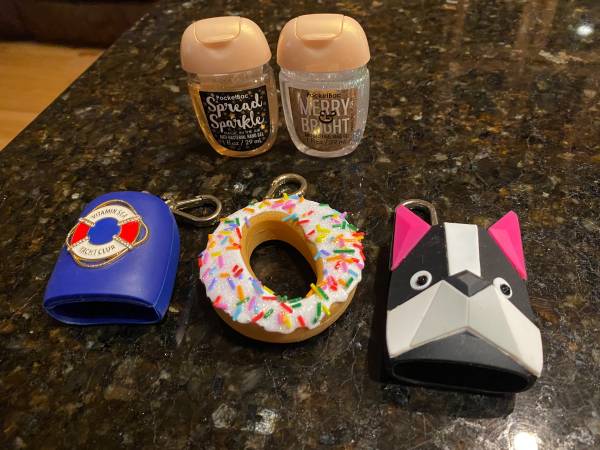 Bath and Body works lot of hand sanitizers and holders 1