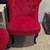 Pristine! Upholstered red chairs 3 thumbnail