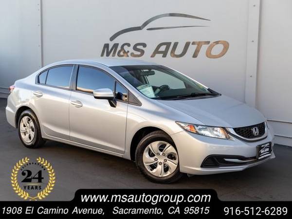 2015 Honda Civic Sedan LX sedán Alabaster Silver Metallic - $10,077 (LLAME 916-512-6289 !!)63619407534593120
