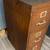 VINTAGE WOODGRAIN METAL 3 DRAWER FILE CABINET 3 thumbnail