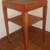 ONE Chippendale Style Two Tier Side Table with Faux Leather Inset 4 thumbnail