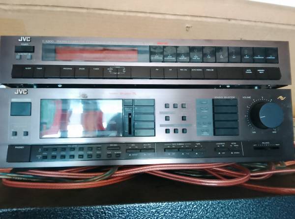 MINT 1980s JVC A-X500VB Amp & T-X300B Tuner - 100WPC - One Owner
