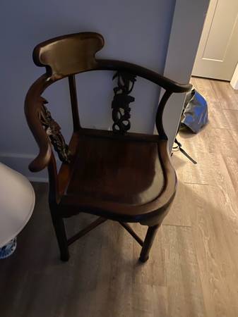 Three Cherry Wood Chairs 1