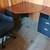 BUSH Black & Brown 3-Pc Corner Desk, Chair & Filing Cabinet Set 2 thumbnail