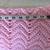 1980s Hand Crocheted Afghan, Lavender & Pink 3 thumbnail