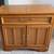 Solid Oak Expandable Dry Bar / Buffet Cabinet – Rolling 2 thumbnail