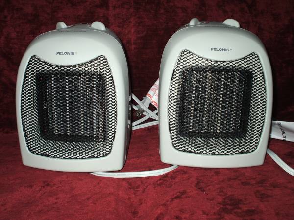 2 Portable Pelonis Space Heaters, like new 1