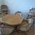 solid OAK game room table set and bar stools 1 thumbnail
