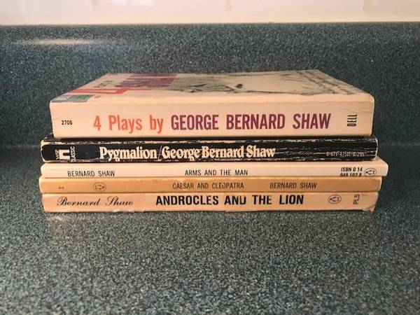 Lot of 5 George Bernard Shaw Paperback Books – Pygmalion ~ Arms and th 1