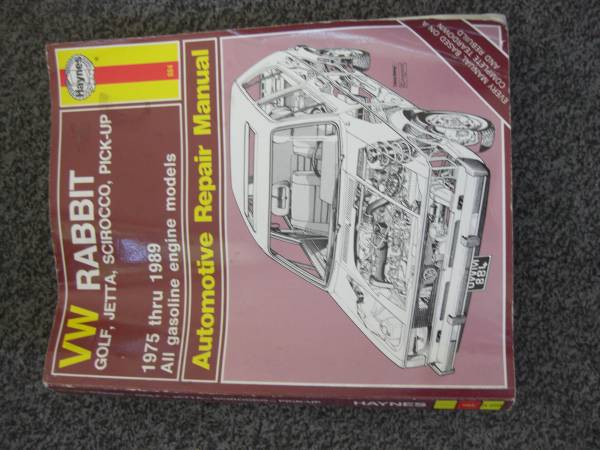 Haynes VW Rabbit, Golf, Jetta, Scirocco, Pick-up 1