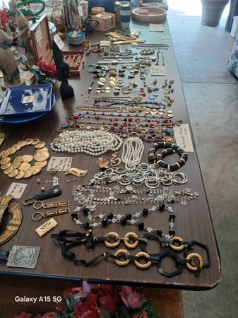 Jewelry at garage sale in Kohler 1