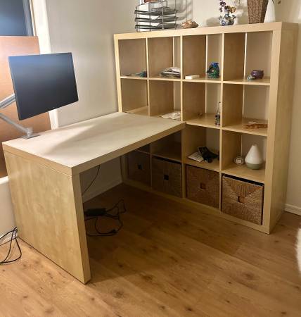 IKEA Perpendicular Desk (Bookshelves not Included) 1