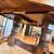 LOOK! Rustic solid wood pedestal dining table w/ 6 solid wood chairs 6 thumbnail