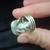 Authentic Signed Navajo Terry Wood Sterling Silver Geometric Spiny Oyster Mosaic 2 thumbnail