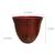 Brand New 19" & 22.5” Red Round Resin Planters 3 thumbnail