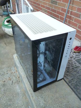 Phanteks Qube White Computer Case RGB fans 850w PSU CPU water cooler 1