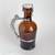 German Beer Growler 2 Liter Amber Glass Alum Skeleton Handle Muster Ge 1 thumbnail