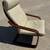 IKEA POÄNG Armchair brown/Glose off-white Leather Chair Retail $289 1 thumbnail