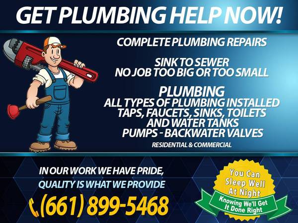 1 ➡️PLUMBER - FIXES PLUMBING PROBLEMS - WITH - RATES YOU LIKE - CALL US 1