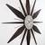 Like new Infinity Instruments Utopia Metal 30" Sunburst Wall Clock 3 thumbnail