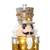 4 Ft Lighted Nutcracker - Gold Soldier with Silver Wreath - Christmas 5 thumbnail