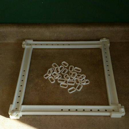 Needlepoint Adjustable Plastic Lap Frame 1