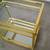 Vintage Midcentury Modern Brass Bar Table Stand 15 thumbnail
