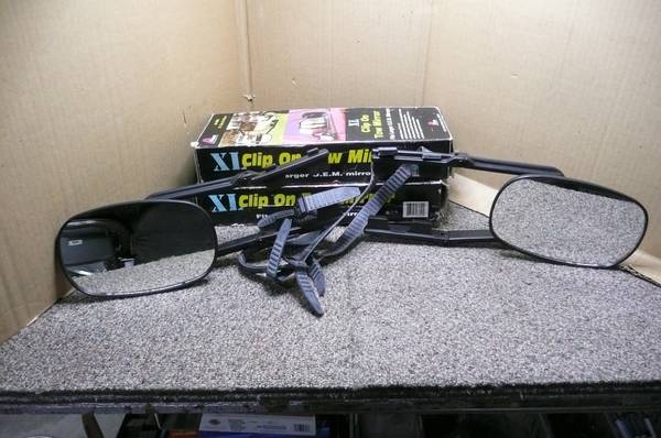 Clip on Tow Mirrors fit standard and larger O.E.M Mirrors 1