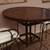 High metal patio table with 2 metal swivel chair / reupholster 3 thumbnail