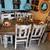 Reclaimed Wood Dining Table 7 pieces Set 1 thumbnail