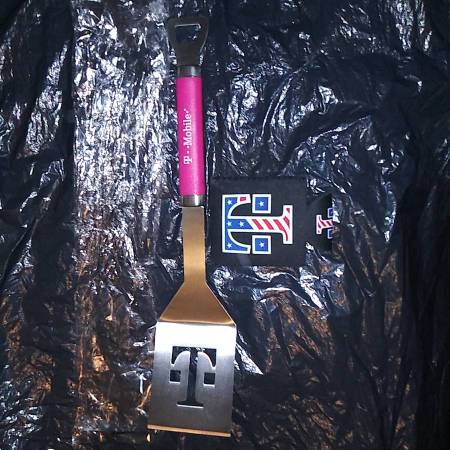 T-Mobile Rare New BBQ Grilling Metal Spatula & Bottle Opener 1