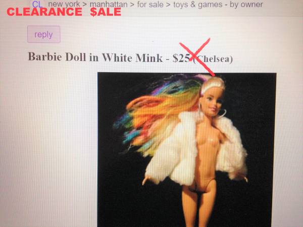 Barbie vintage con piel de visón - $19 (en Chelsea)63471424718721124