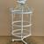 Shabby Chic Vintage 3-Tiered White Metal Rotating Jewelry Stand with Bird 3 thumbnail
