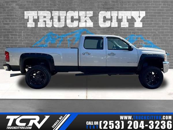 Lifted 2007 Chevrolet Chevy Silverado 2500HD LTZ Crew Cab - $22,950 (Sumner, WA)63438217381379122