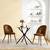 Homy Casa · 3-Piece Dining Set – OAK look Round Table +Haven Suedeu 1 thumbnail