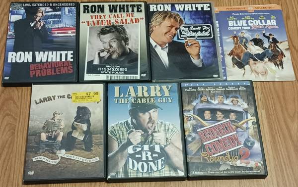 7 DVD's Ron White Jeff Foxworthy Bill Engvall Larry The Cable Guy 1