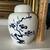 Fitz and Floyd 1976 Vintage Ginger Jar w/Lid Blue On White Floral Pattern 5” 5 thumbnail