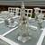 Vintage Crystal four light Candelabra holder with prisms 14 thumbnail