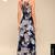 NWOT Lulu's Something Just Like This Navy Floral Print Maxi Dress 3 thumbnail