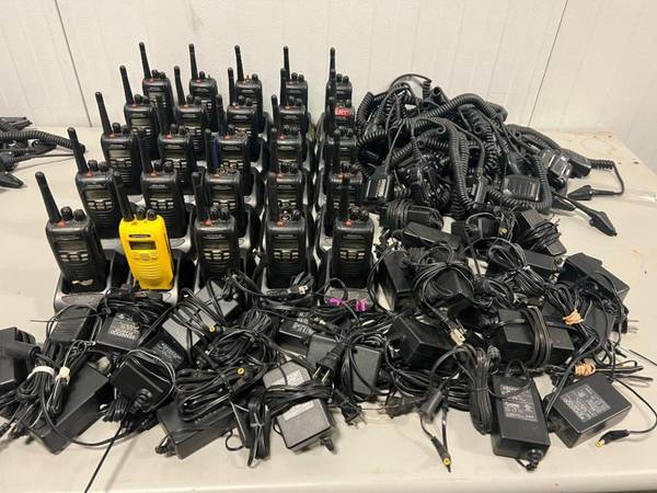 Lot of (25) Kenwood NX-300-K UHF Radios w/ Accessories 1