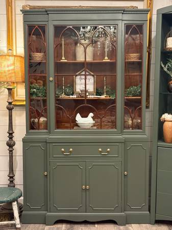 Gorgeous hutch w/tons of storage  45in. W x 15in. D x 74in. H 1