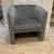 Brand New Gray Velvet Barrel Chair Sitting Accent Side Arm Chair 5 thumbnail
