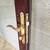 Larson 36"x80" Full-View Storm Door – Burgundy with Brass Hardware 2 thumbnail