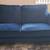 62 inch Living Spaces Denim velvet Loveseat/couch. 1 thumbnail