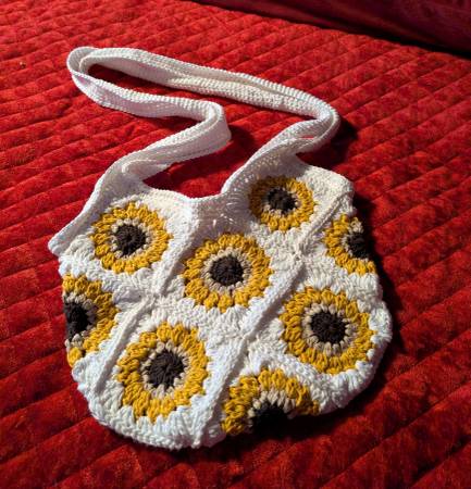 Sunflower purse, bag, tote 1