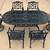 Patio Set Gensun Grand Terrace 6 Seat Outdoor Patio Furniture 86in 130lb Table 18 thumbnail